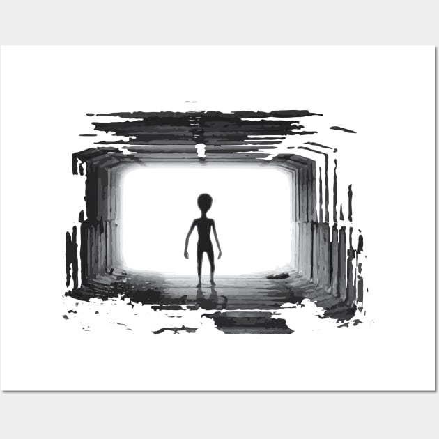 alien Wall Art by horrorshirt